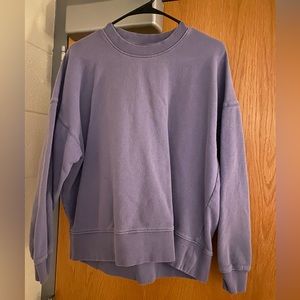 purple Zara crewneck
